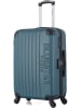 BlueStar Hardcase-Trolley "Bucarest" in Petrol - (B)41 x (H)65 x (T)26 cm