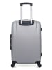 BlueStar Hardcase-Trolley "Miami" in Silber - (B)41 x (H)65 x (T)26 cm
