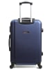 BlueStar Hardcase-trolley "Bucarest" donkerblauw - (B)40 x (H)57 x (D)25 cm