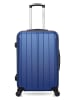 BlueStar Hardcase-trolley "Napoli" blauw - (B)41 x (H)65 x (D)26 cm