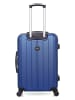 BlueStar Hardcase-trolley "Napoli" blauw - (B)41 x (H)65 x (D)26 cm