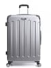 BlueStar Hardcase-trolley "Tunis" zilverkleurig - (B)41 x (H)65 x (D)26 cm
