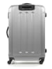 BlueStar Hardcase-trolley "Madrid" zilverkleurig - (B)41 x (H)65 x (D)26 cm