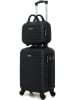 BlueStar 2-delige hardcase-trolleyset "Brazilia-H" zwart