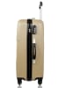 BlueStar Hardcase-trolley "Miami" champagnekleurig - (B)49 x (H)70 x (D)29 cm