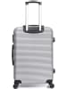 BlueStar Hardcase-trolley "London" zilverkleurig - (B)47 x (H)70 x (D)29 cm