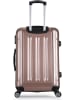 BlueStar Hardcase-Trolley "Tunis" in Roségold - (B)47 x (H)75 x (T)29 cm