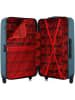 BlueStar Hardcase-Trolley "Bucarest" in Petrol - (B)47 x (H)75 x (T)29 cm