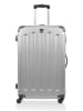 BlueStar Hardcase-Trolley "Madrid" in Silber - (B)47 x (H)75 x (T)28 cm