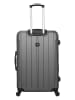 BlueStar Hardcase-trolley "Napoli" grijs - (B)47 x (H)75 x (D)29 cm