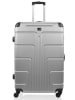 BlueStar Hardcase-trolley "Ottawa" zilverkleurig - (B)46 x (H)68 x (D)28 cm