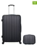 BlueStar 2tlg. Hardcase-Trolleyset "Napoli"  in Schwarz