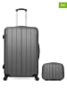 BlueStar 2tlg. Hardcase-Trolleyset "Napoli"  in Grau