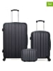 BlueStar 3-delige hardcase-trolleyset "Napoli" zwart