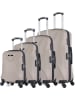 BlueStar 4tlg. Hardcase-Trolleyset "Garibaldi" in Beige