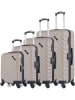 BlueStar 4-delige hardcase-trolleyset "Cite" beige