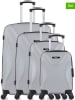 BlueStar 4-delige hardcase-trolleyset "Garibaldi" grijs
