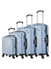 BlueStar 4tlg. Hardcase-Trolleyset "Cite" in Hellblau