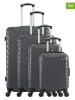 BlueStar 4-delige hardcase-trolleyset "Cite" antraciet