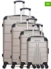 BlueStar 4tlg. Hardcase-Trolleyset "Ottawa" in Beige