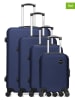 BlueStar 4tlg. Hardcase-Trolleyset "London"  in Dunkelblau