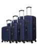 BlueStar 4tlg. Hardcase-Trolleyset "London"  in Dunkelblau