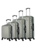 BlueStar 4-delige hardcase-trolleyset "Cite" kaki