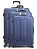 BlueStar 4tlg. Hardcase-Trolleyset "Madrid" in Dunkelblau