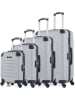 BlueStar 4tlg. Hardcase-Trolleyset "Opera" in Grau