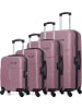 BlueStar 4tlg. Hardcase-Trolleyset "Miami" in Lila