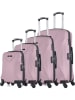 BlueStar 4-delige hardcase-trolleyset "Garibaldi" paars