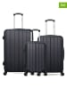 BlueStar 3-delige hardcase-trolleyset "Napoli" zwart