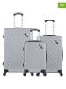 BlueStar 3-delige hardcase-trolleyset "Cite" grijs
