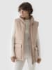 4F Doorgestikte bodywarmer beige
