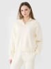4F Bluza w kolorze kremowym
