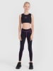 4F Trainingsleggings in Schwarz/ Pink