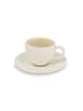 Ogo Living 6-delige set: koffiekoppen "Urus" beige - 90 ml