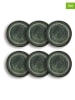 Ogo Living 6-delige set: dessertborden "Grenada" groen - Ø 20 cm