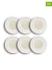 Ogo Living 6er-Set: Platzteller "Urus" in Weiß/ Beige - Ø 31 cm