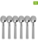 Ogo Living 6-delige set: roestvrijstalen koffielepels "Nature" - (L)14 cm