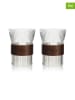 Ogo Living 2er-Set: Teegläser in Transparent/ Braun - 250 ml