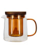 Ogo Living Teekanne in Transparent/ Orange