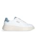 Liu Jo Leren sneakers wit/lichtblauw