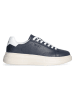 Liu Jo Leren sneakers donkerblauw/wit