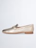 Liu Jo Leren mocassins goudkleurig