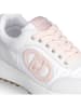 Liu Jo Leren sneakers wit/lichtroze