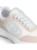 Liu Jo Leder-Sneakers in Creme/ Rosa