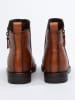 JOLANA & FENENA Leder-Boots in Hellbraun