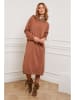 Joséfine Gebreide jurk "Estudiente" camel