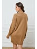 Joséfine Strickkleid "Halof" in Beige